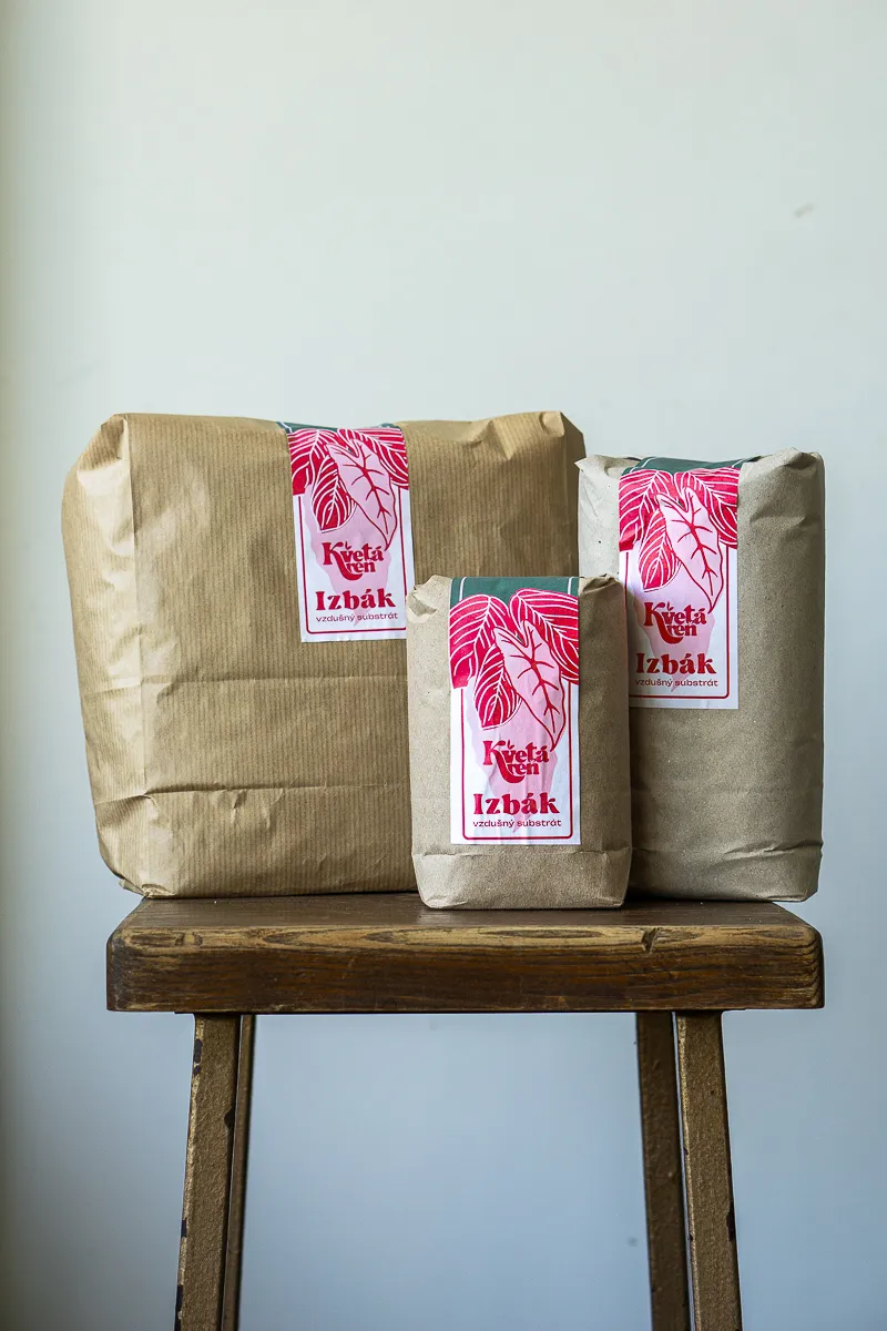 Vzdusny substrat pre izbove rastliny "IZBAK" - univerzalny