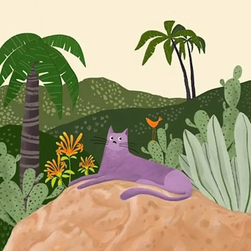 Ilustracia "Purple Cat"