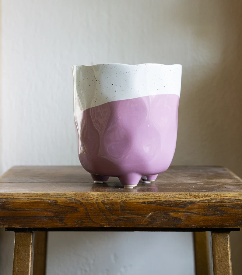 Keramicky kvetinac "Polomacany Lila"