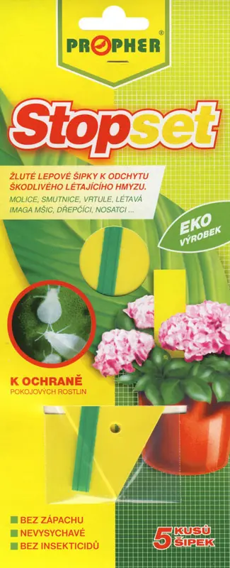 EKO Zlte lepove dosky STOP SET