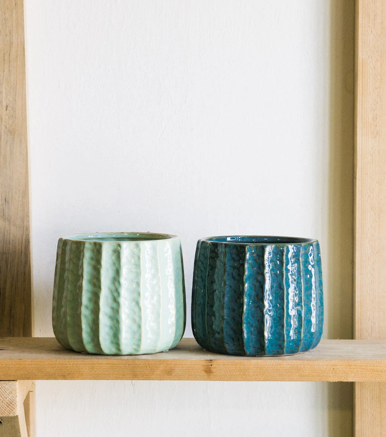 Keramicky kvetinac Poseidon