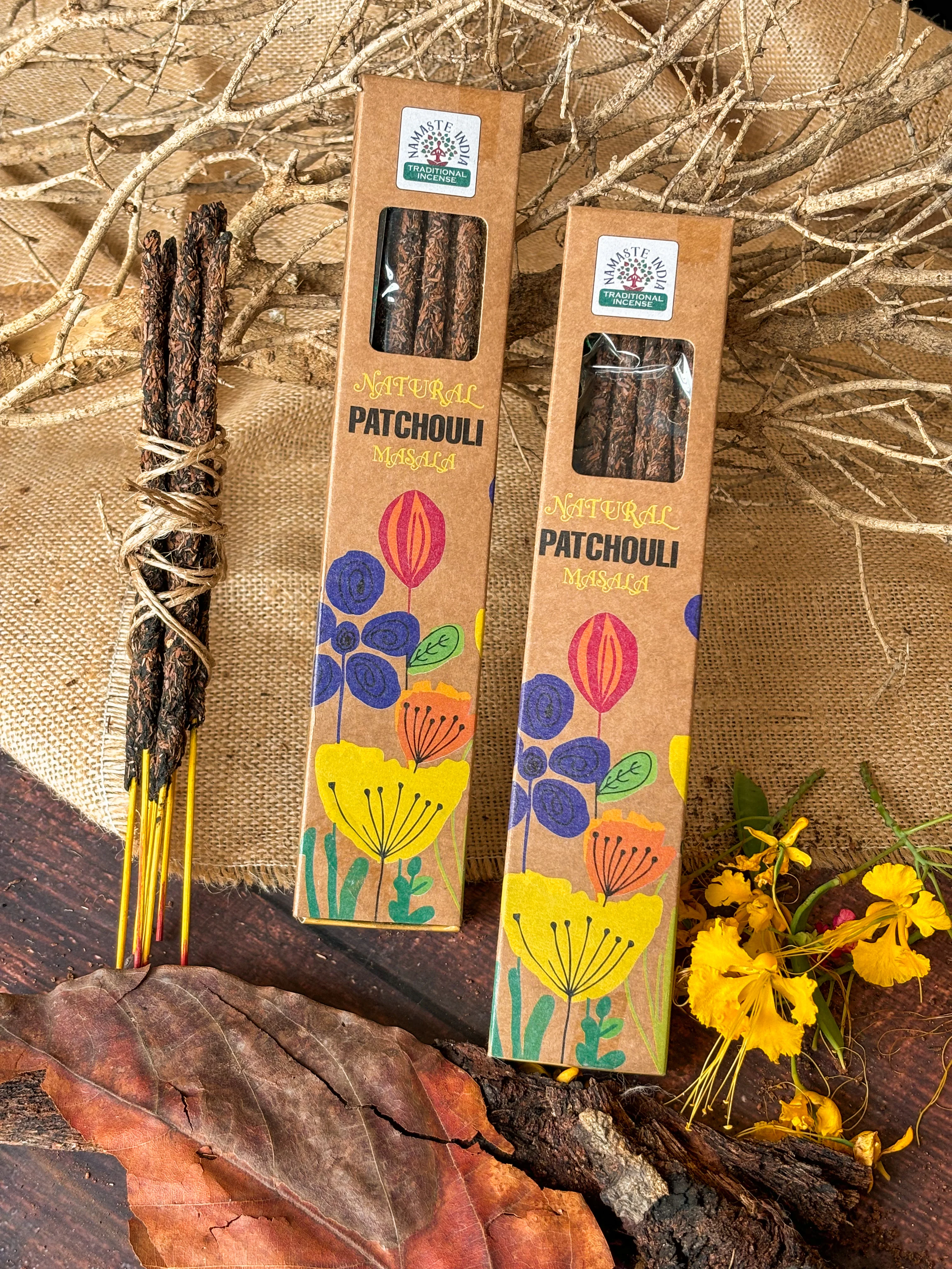 Vonne tycinky Namaste India Natural Masala/ PATCHOULI